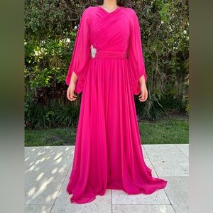 NEW Sachin & Babi Dress, Fuchsia, Size 8, Formal Gown, Pink, Wedding